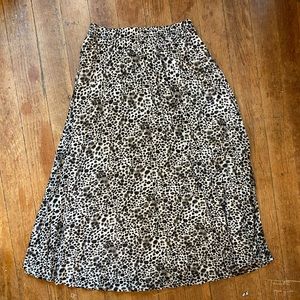 A new day leopard midi skirt